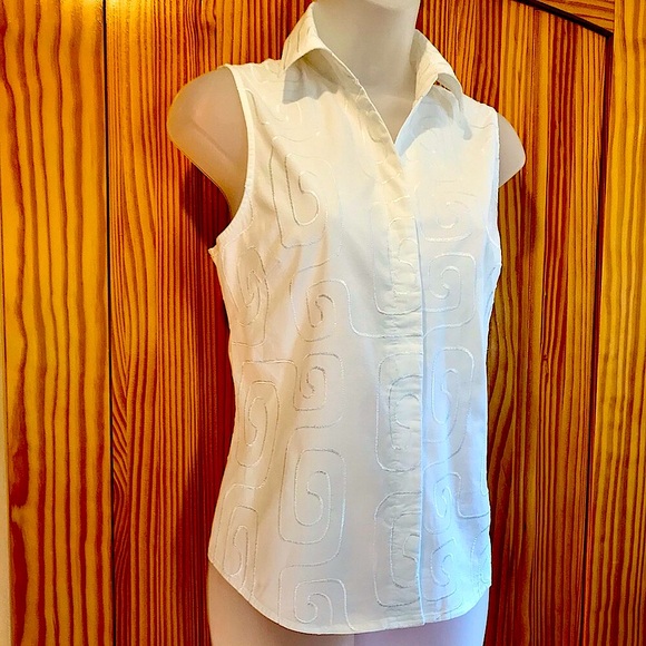 e•col•o•gie Embellished White Blouse - Picture 8 of 11